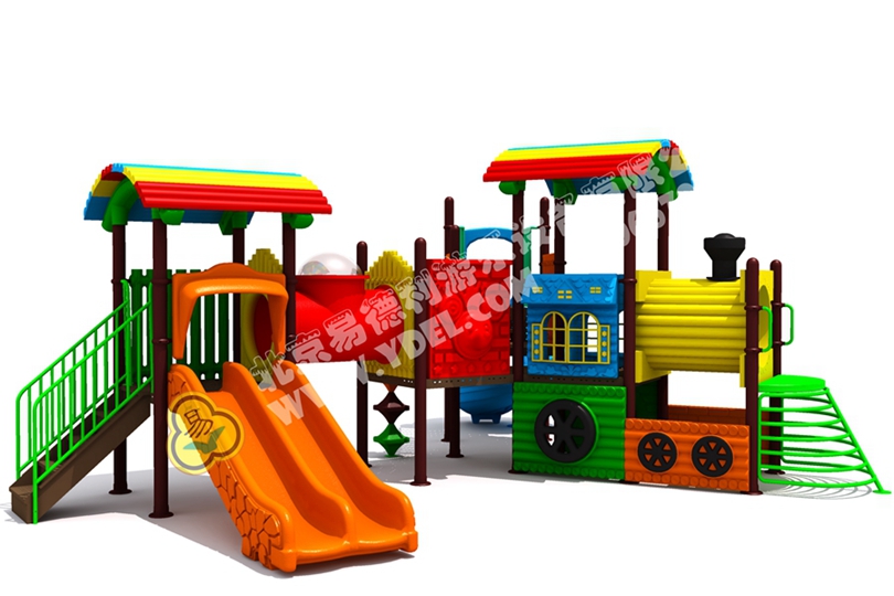 戶(hù)外火車(chē)頭模型滑梯六