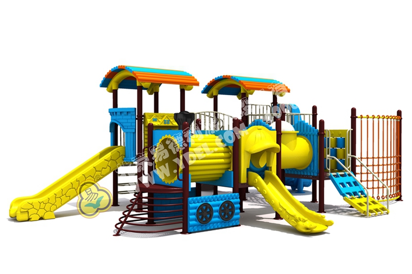 戶(hù)外火車(chē)頭模型滑梯五