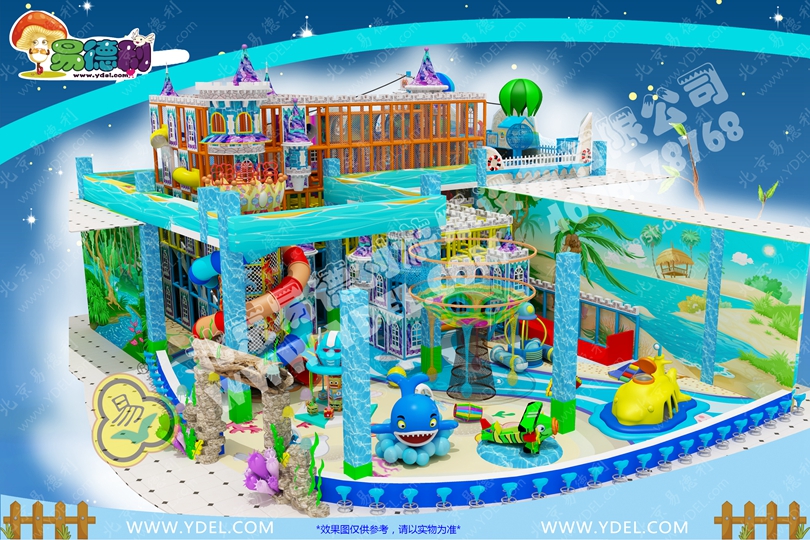 卡通風(fēng)城堡主題淘氣堡樂(lè)園