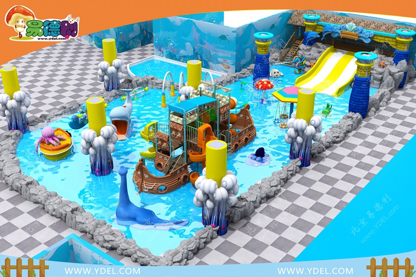 兒童水上樂(lè)園海盜船水滑梯設(shè)備